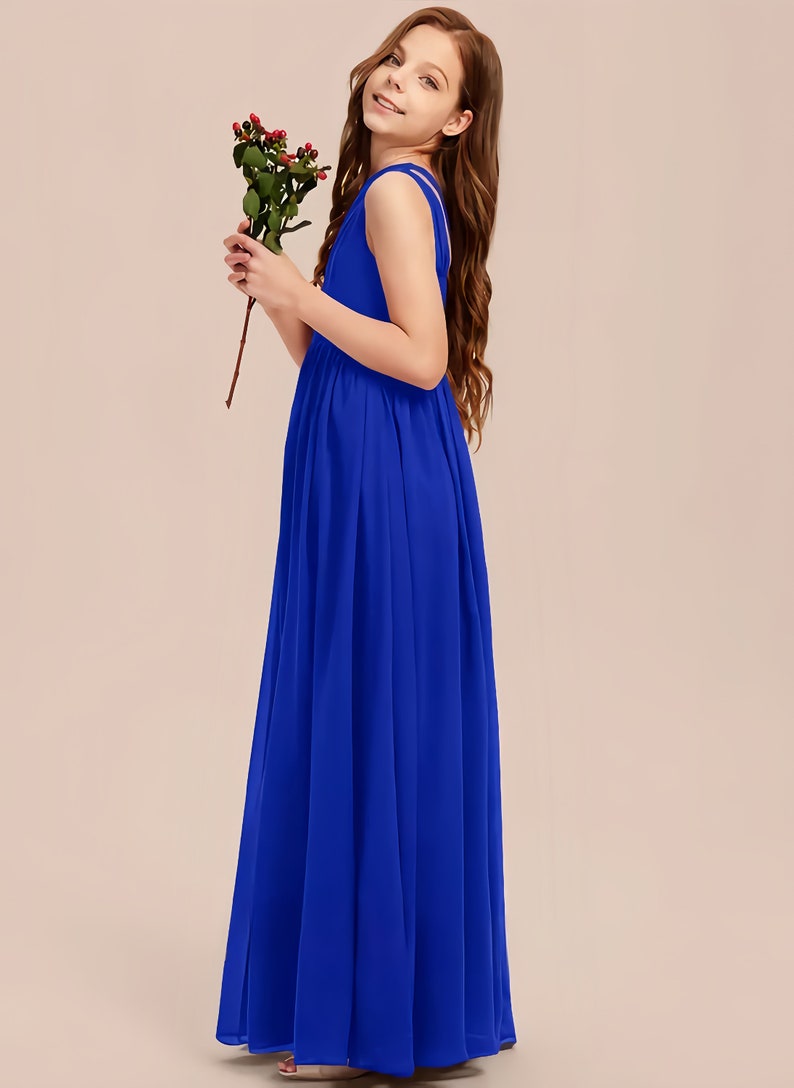 Robe de demoiselle d'honneur junior bleu royal robe Etsy France