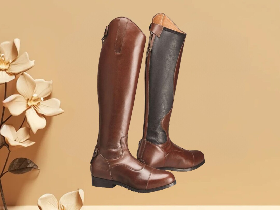 Horse Riding Shoes, Riding Boots, Men Real Leather Riding Over Knee