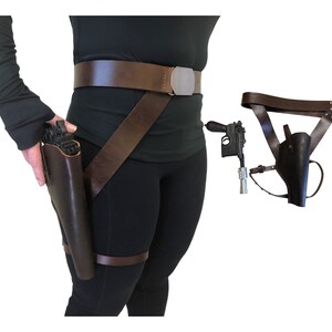 The Mandalorian Weathering Cinturón de cuero para cosplay con funda para  pistola, accesorios para la cintura, correa de soldado, cinturón de caza,  paquete de pierna, pistola, disfraz de cosplay para hombre 