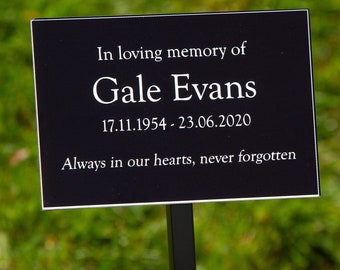 Good Value Memorial on Wrought Iron Tree Stake