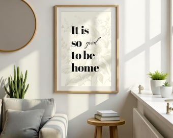 Home Typography Posters Home Quote Print Housewarming Gift Home Entrance Poster Aesthetic Apartment Art New Home Gift Art Prints Beige Print