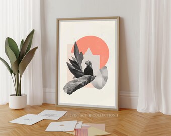 Collage Woman Wall Art PRINTABLE Poster Vintage Digital Download Collage Art Decor Vintage Prints Woman Portrait Vintage Collage Poster