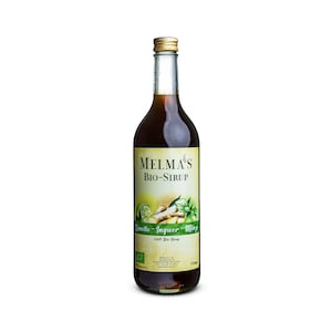 Lime-ginger-mint syrup organic 700ml | without artificial sugar & additives | vegan