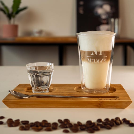 Bambus Serviertablett fr Kaffee, Limonaden & Tee | Coffee tray | Cafeteria  | Kaffeegeschenk | Geschenk fr Kaffeeliebhaber | Cafe - Etsy sterreich