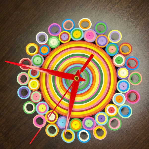 Paper Quilling Clock - "The Hipster"