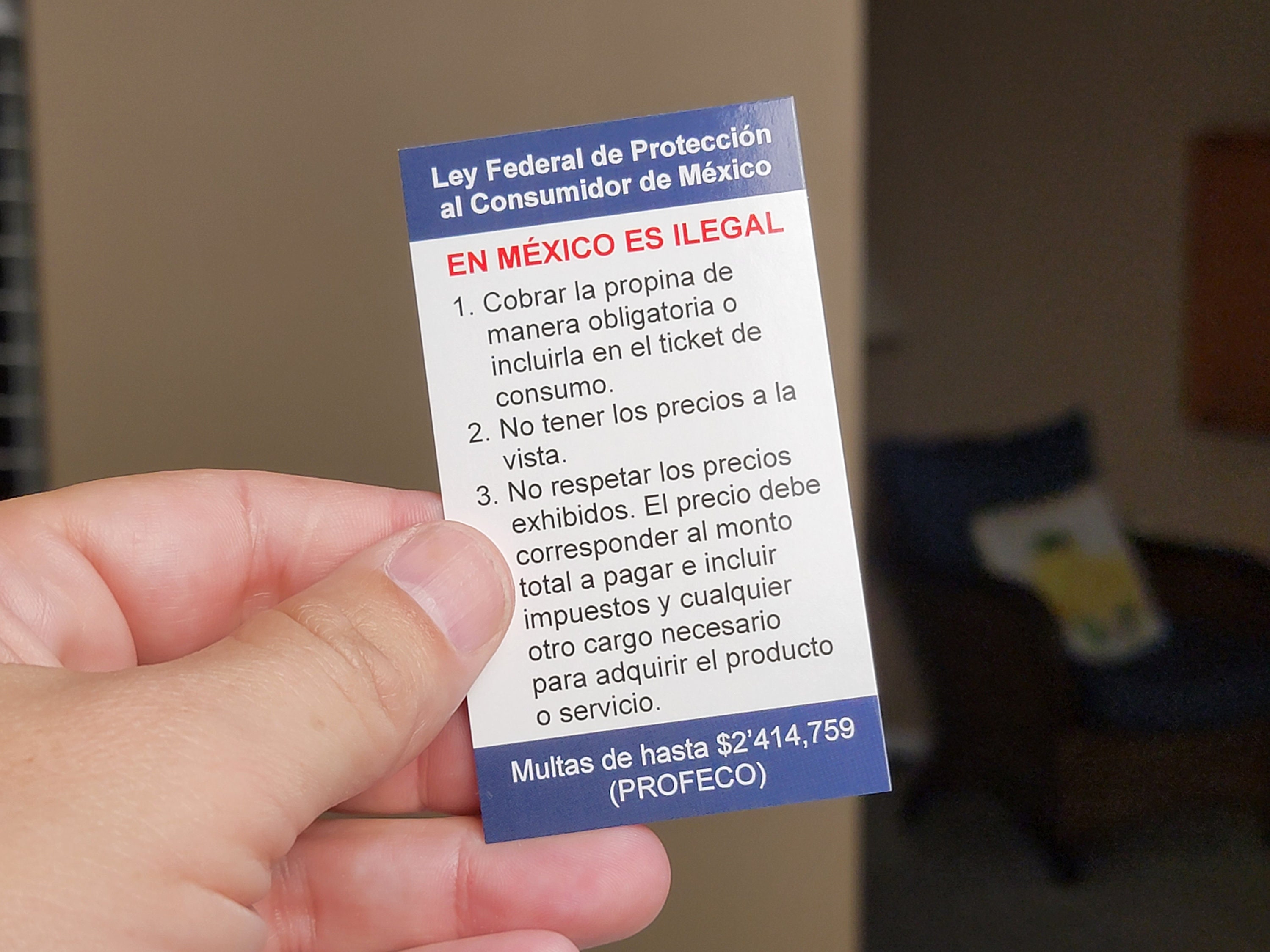 Mexico Consumer Rights Cards 25 CT - Etsy