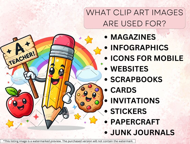 30 Teacher Appreciation Clipart Bundle, Thank You Teacher PNG, Best ...