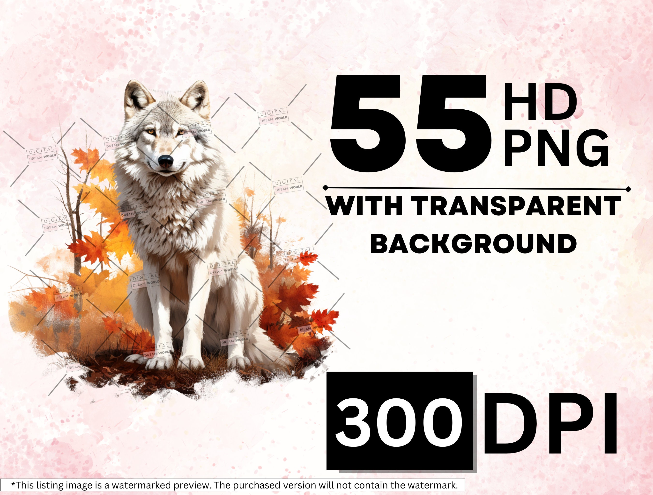 Autumn Woodland Animals Watercolor Clipart Bundle (55 PNG) - Etsy