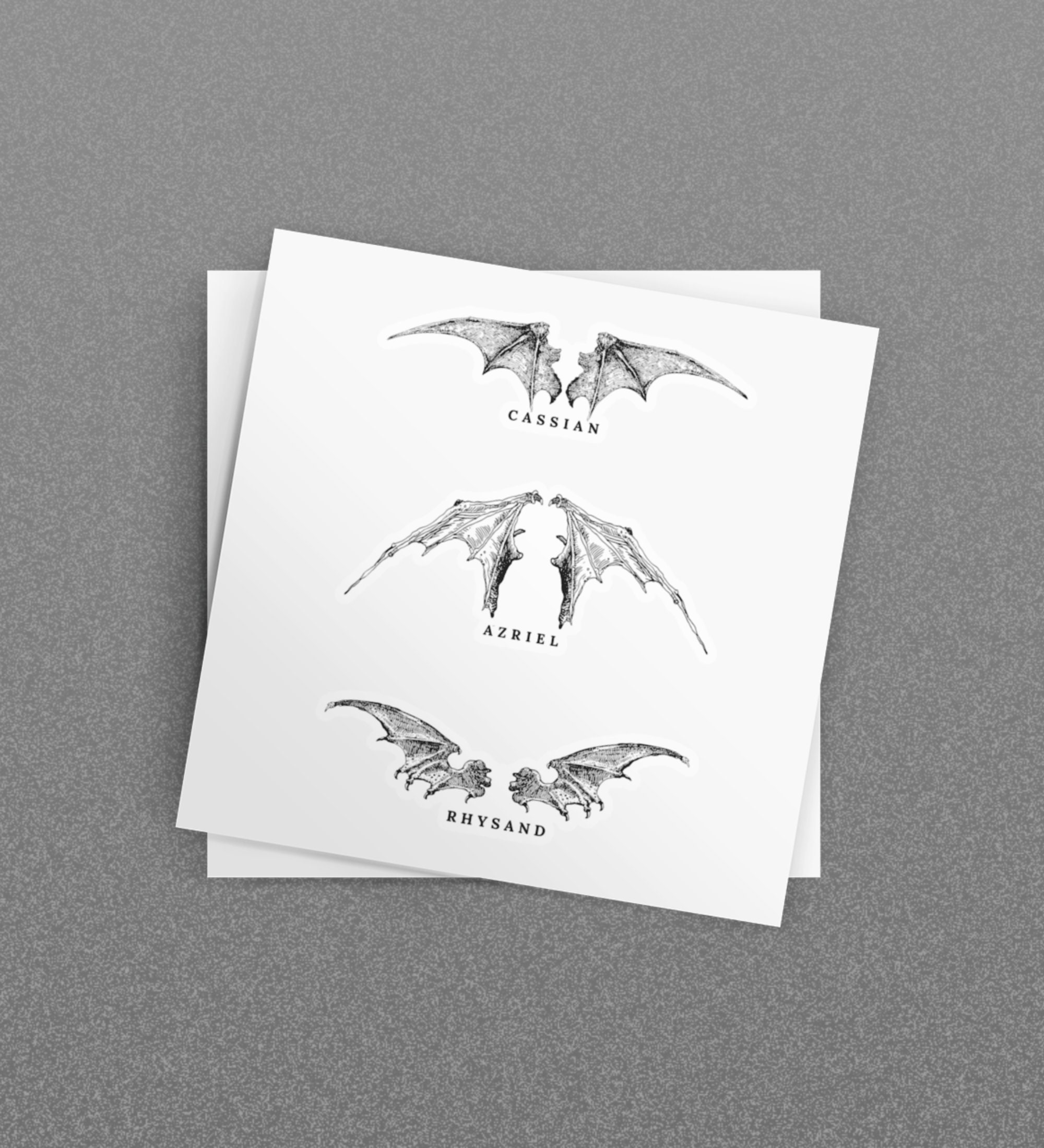 ACOTAR Bat Boys Sticker, Illyrian Squad Cassian Rhysand Azriel, Illyrian  Warriors Vinyl Sticker, A Court of Thorns and Roses Sticker, ACOTAR 