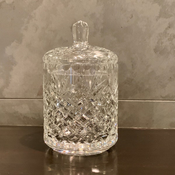 Crystal Biscuit Jar Etsy