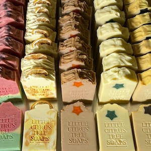 DEAL – 4 Extra Large Handmade Cold Process Bar Soaps, Bar Soaps, Natural Moisterizing Soap, Vegan Soap, Handmade
