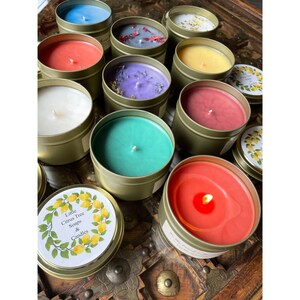 Choose any 3 Soy Candles and save!, Hand-Poured Soy Candle, Aromatherapy Soy Candle, Soy Candle with Fragrance, Handmade Soy Candle