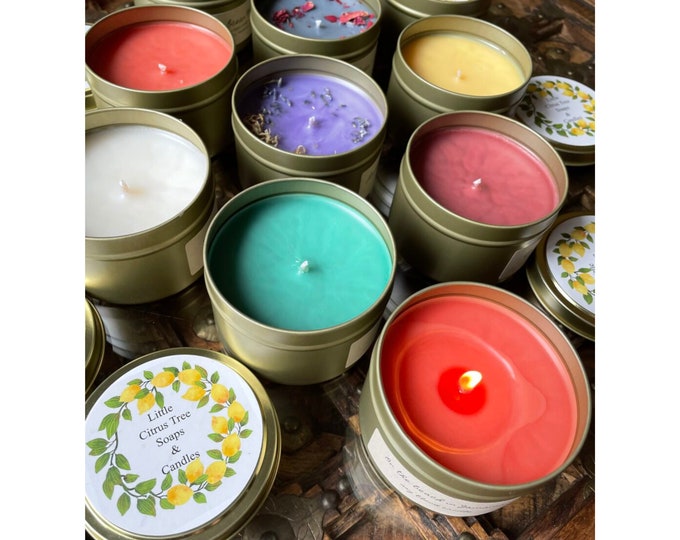Choose any 3 Soy Candles and save!, Hand-Poured Soy Candle, Aromatherapy Soy Candle, Soy Candle with Fragrance, Handmade Soy Candle