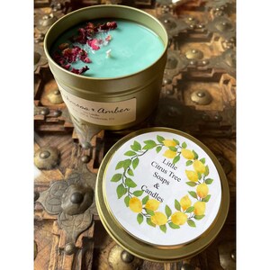 Soy Candle Oakmoss & Amberc Aroma, Hand-Poured Soy Candle, Aromatherapy Soy Candle, Soy Candle with Fragrance, Handmade Soy Candle