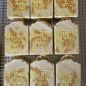Lemon Verbena with Tumeric Bar Soap, Natural Fragrance Oil, Natural, Vegan, Moisturizing, Kaolin Clay, Shea Butter