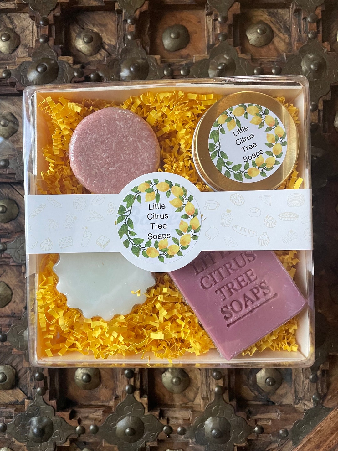 Jasmine Gift Box, Jasmine Shampoo Bar, Unscented Hair Conditioner Bar