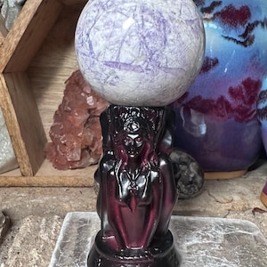 Goddess sphere stand