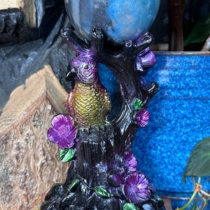 Purple Or Blue bird sphere stand Sphere display Sphere holder