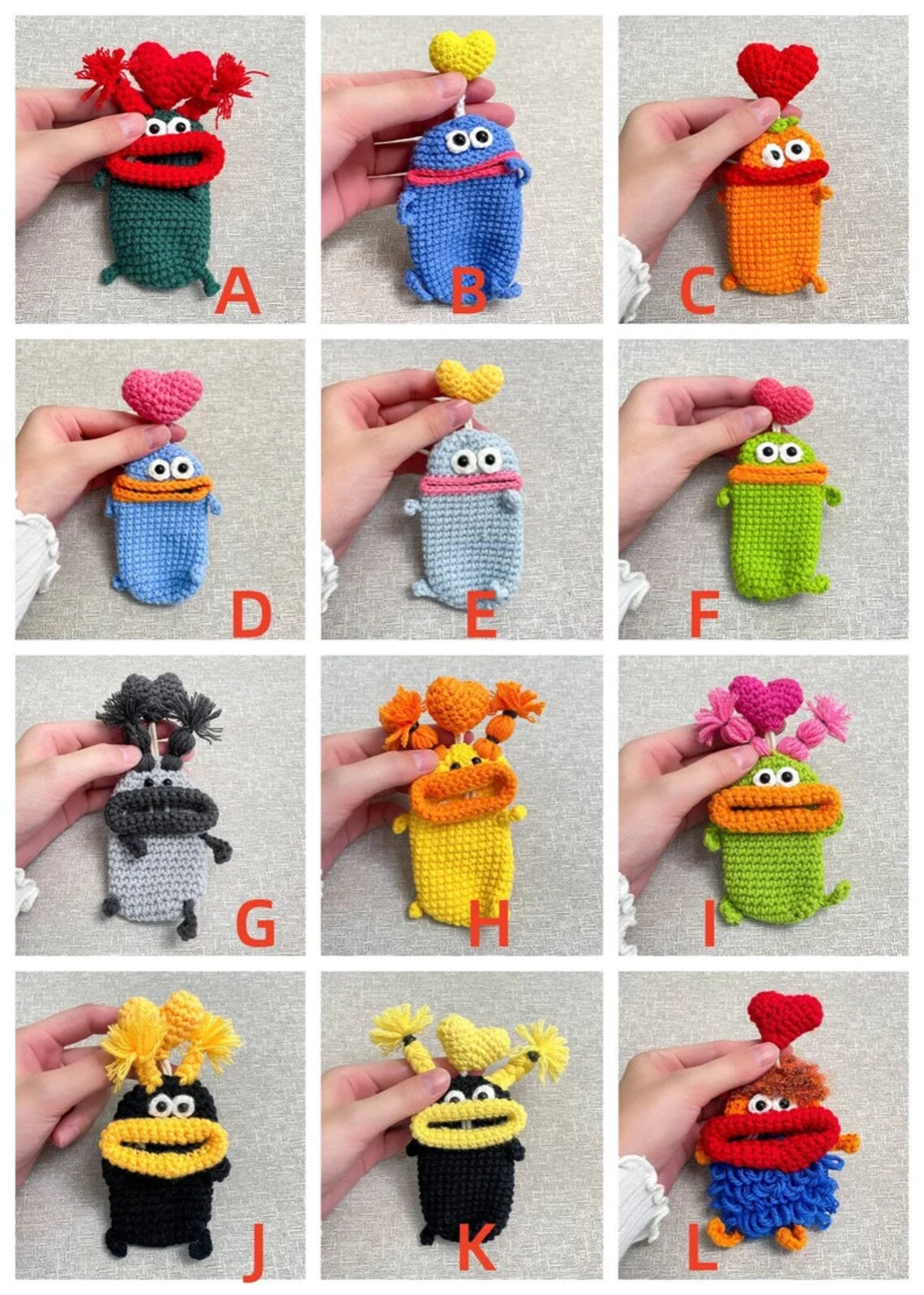 Crochet Key Holder Car Key Cases Key Fob Cover Gift Car Key Pack ...