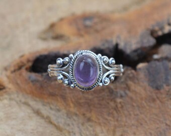 Amethyst Ring, Statement Ring, Handmade Ring, Designer Ring, 925 Silver Ring, Gemstone Ring, Natural Amethyst, Wedding Ring, Women Ring