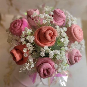 Baby Sock Bouquet, New Mom Hospital Gift, Newborn Essentials Arrangement image 6