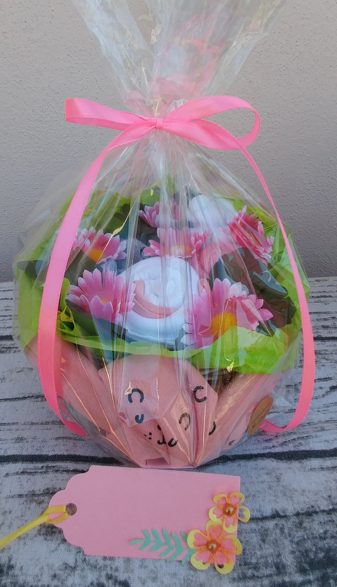 Baby Clothes in Basket. Baby Shower Gift. Baby Shower Decoration ...