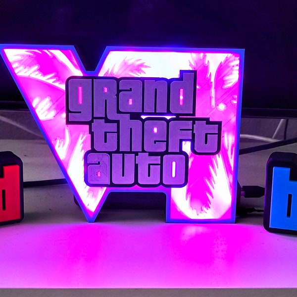 Grand Theft Auto 6 - Gta 6 VI Deko - GTA 6 VI Lightbox