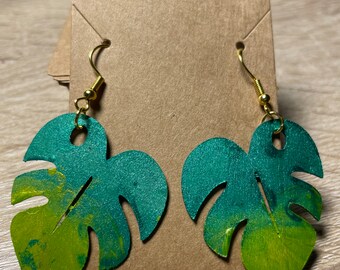 Ombré Leaf Earrings