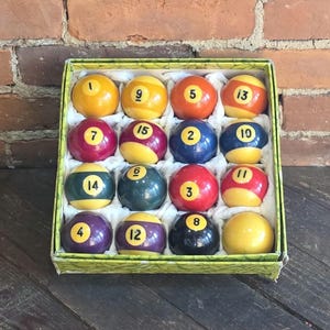 Vintage Billiard Balls