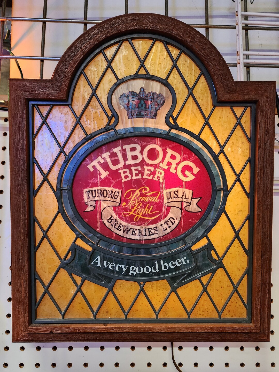 Vintage BEER Lighted Sign Etsy