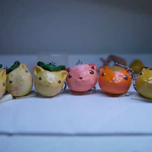 Cute keychains/SMALL potatoe kittys keychains Kawaii