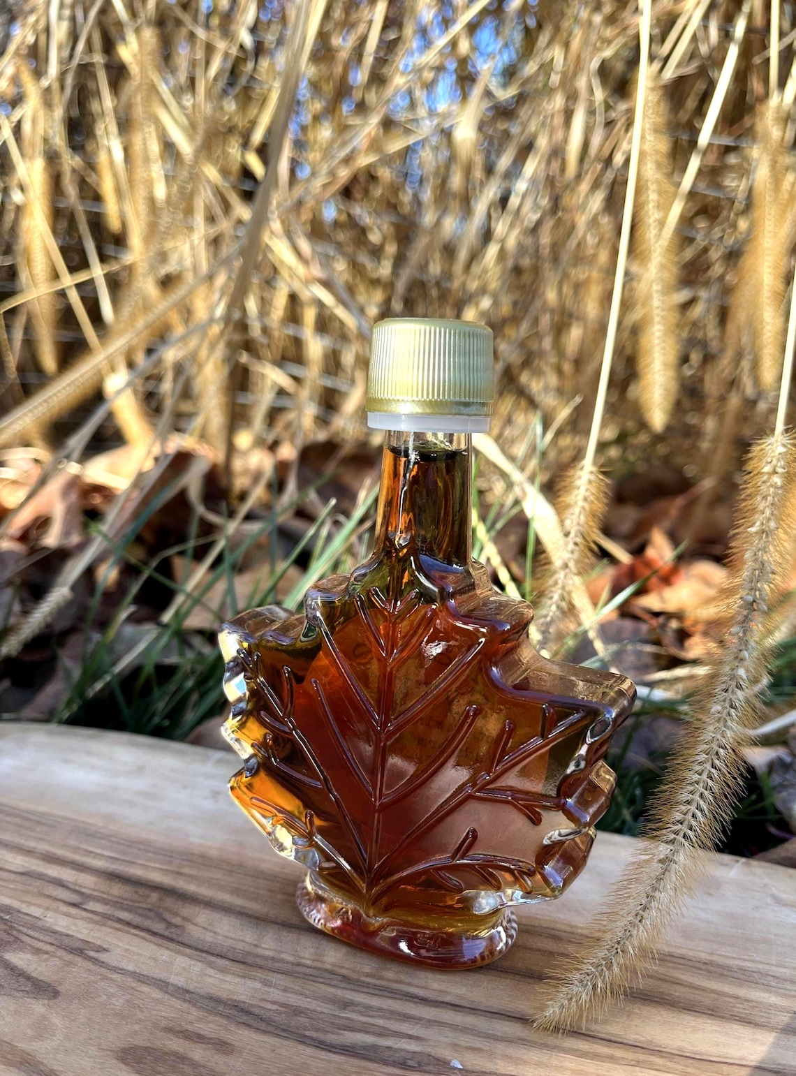 Pure New York Maple Syrup – Glass Maple Leaf Bottle Gift - Etsy