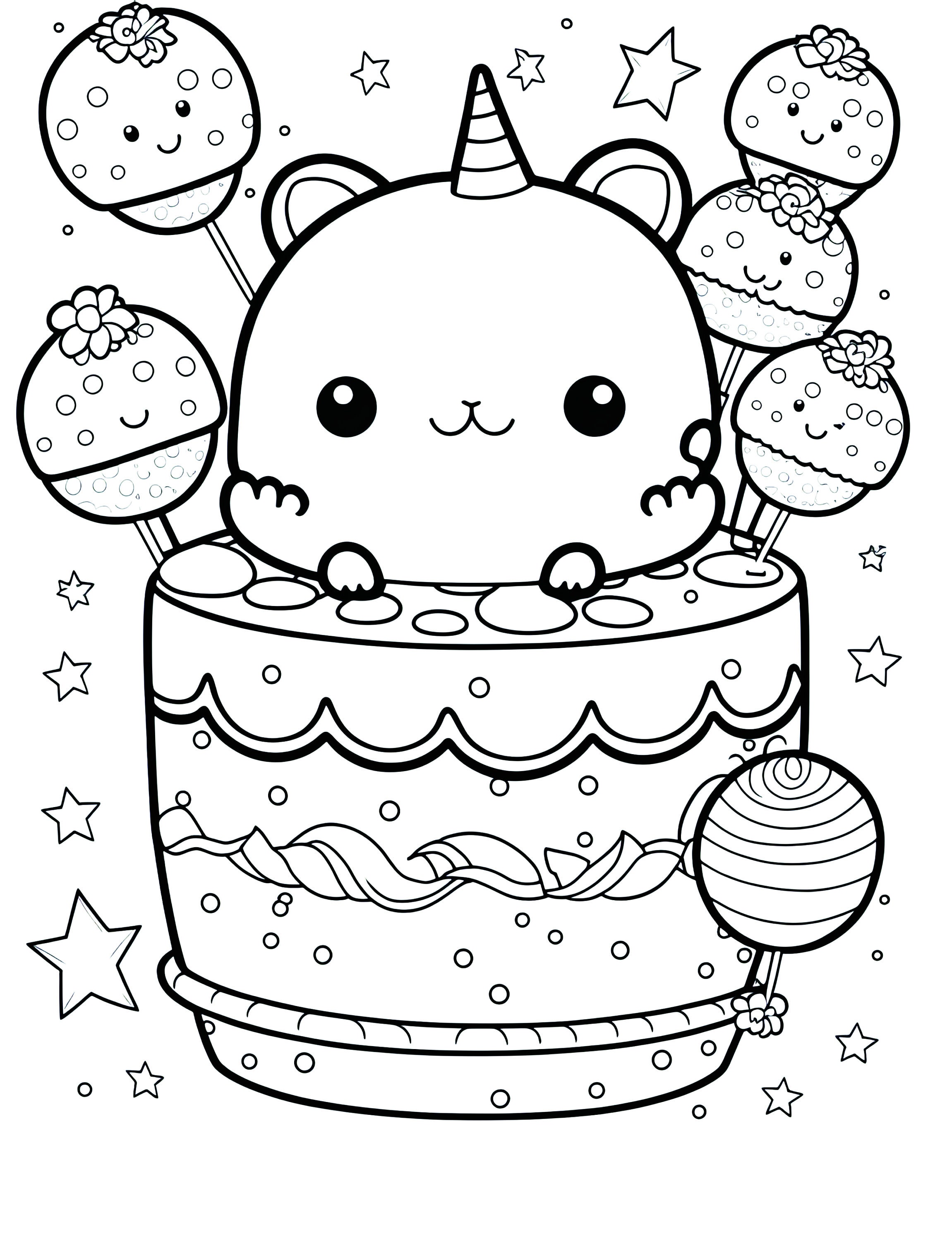 20 Kawaii World Animals Coloring Pages Adults Kids Teens 