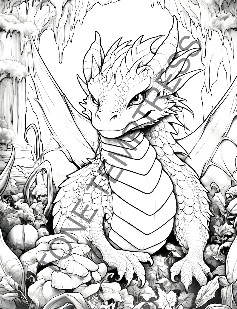 Fantasy Mythical Creatures Coloring Pages, Cute Magical Animals