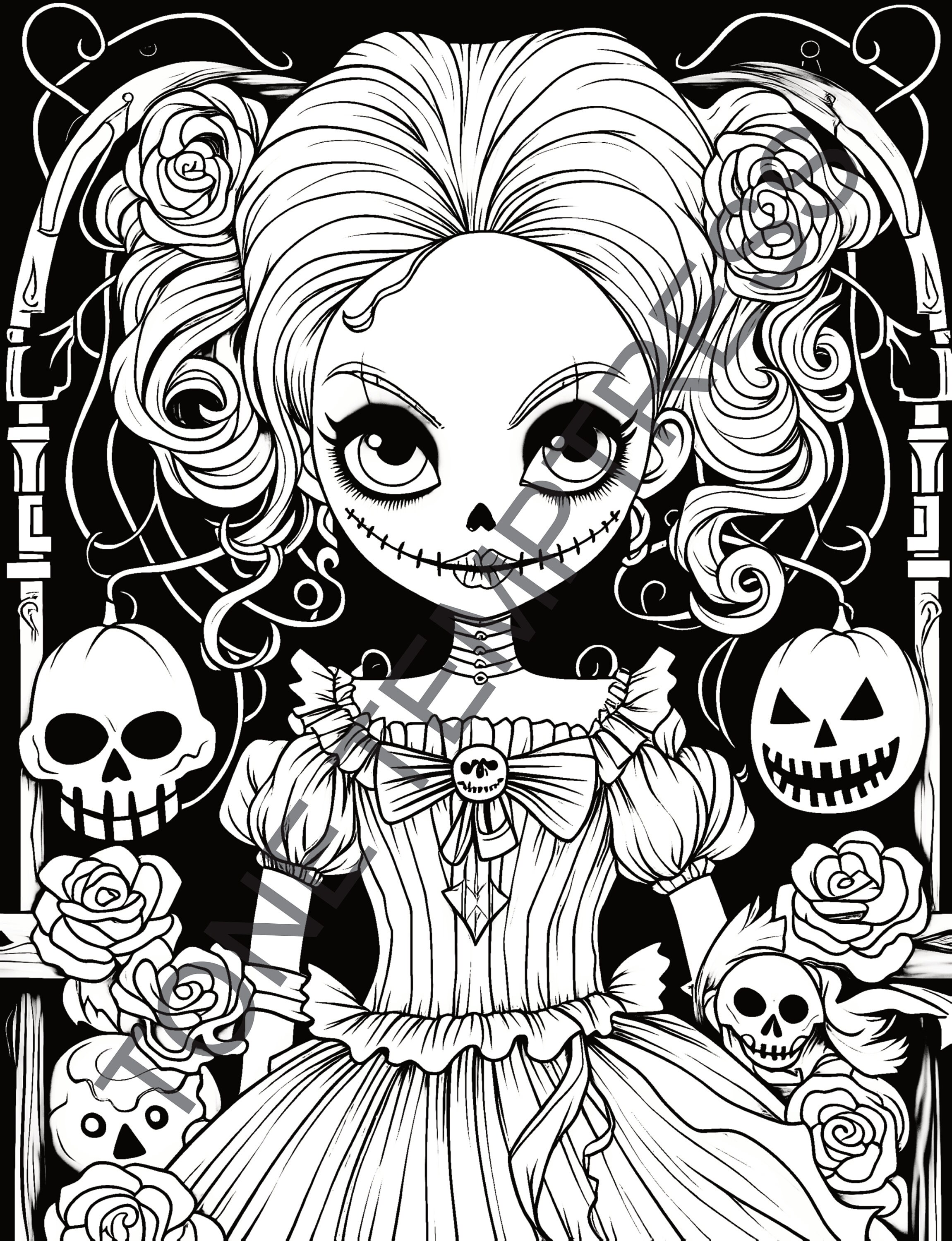 Little Miss Nightmare Coloring - Il Fullxfull.5307762972 G6jq 
