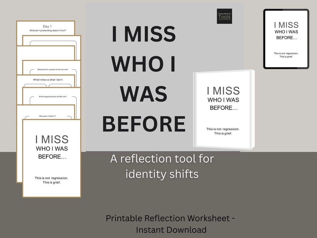 Identity Reflection Worksheet – Life Transition Self Discovery ...