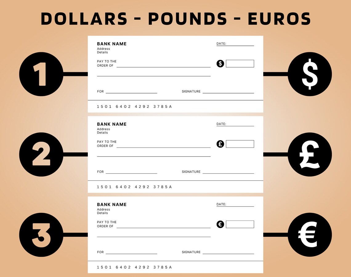 77. Check Blank Cheque - Blank Check Template - Blank Checks - Editable Cheque ...