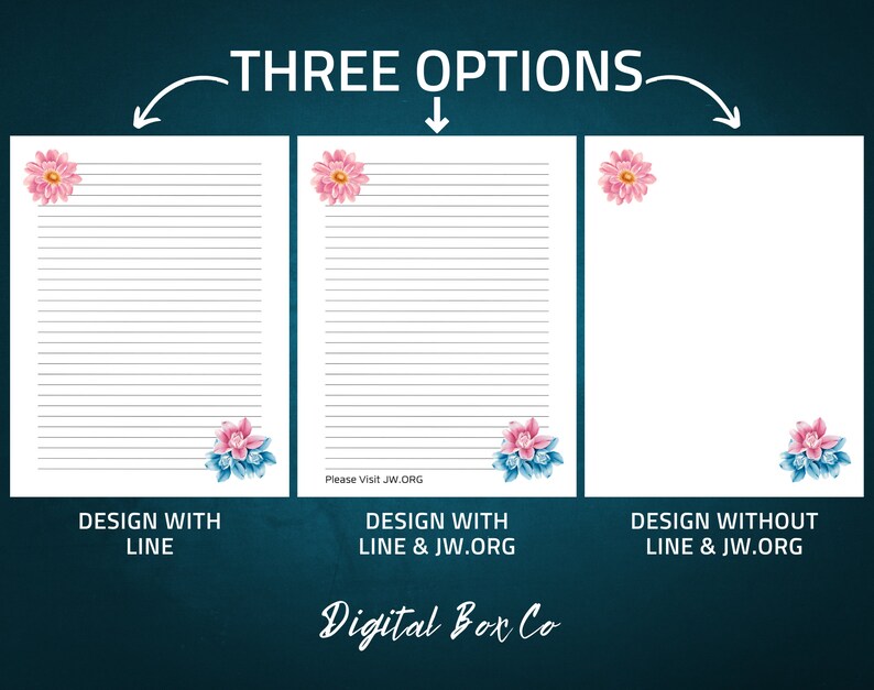 JW Letter Writing Paper JW Letter Writing Digital Download Etsy