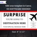 Printable Airline Surprise Trip Gift Ticket - Surprise Trip ...
