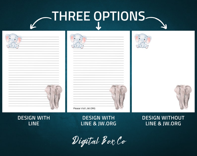 JW Letter Writing Paper JW Letter Writing Digital Download Etsy