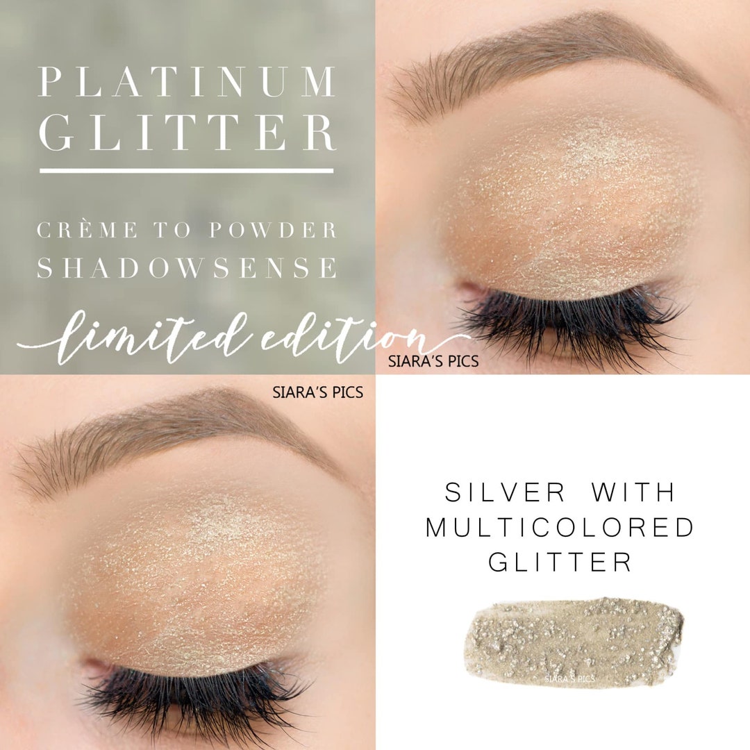 Platinum Glitter Eyeshadow Cream to Powder Longlasting Etsy