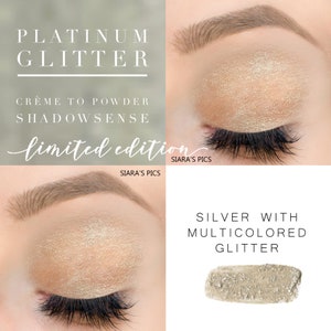Platinum Glitter Eyeshadow | Cream to Powder | Long-lasting and Anti-aging eyeshadow