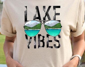 Lake Vibes Shirt, Lake Life Tee, Summer Vacation T-shirt, Camping and Travel Shirt, Adventure Tee, Lake Trip Outfit