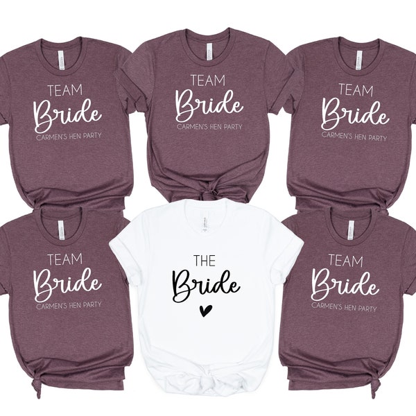 Personalized Bachelorette Shirt For The Bride's Crew Funny And Stylish Bride Bachelorette Shirt For The Bridal Party Customizable Bride Tee