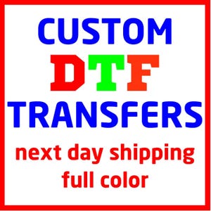 DTF Gang Sheet Transfers - Custom Direct to Film Heat Transfers for T-Shirts, Hoodies, Fabric - Bulk DTF Prints for DIY Projects image 2