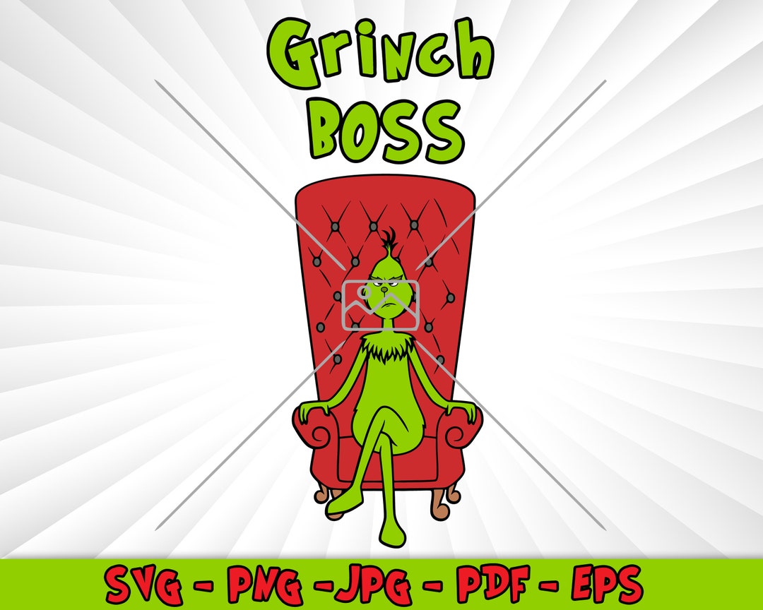 Grinch Svg Grinch Boss Grinch Chair Svg Cindy Lou Svg Etsy Australia