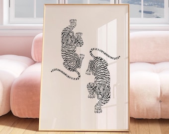 Cheetah Animal Print, Preppy Dorm Wall Art (Digital Download)