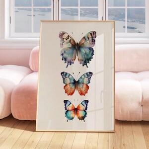 Butterfly Print, Butterfly Wall Art, Butterfly Sketch Art, Vintage Butterfly Print, Neutral Farmhouse Wall Decor, Antique Butterfly Drawing