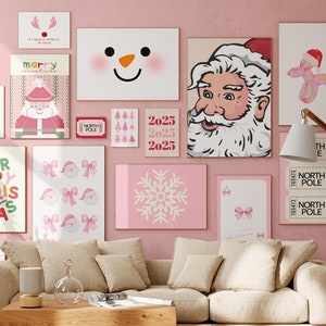 Set of 25 Christmas Gallery Wall Bundle Holiday Decor Christmas Printable Wall  Christmas Digital Download Xmas Prints Christmas Wall Decor