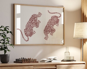 Gepard Tierprint: Trendige Wandkunst im Studentenwohnheim (Digitaler Download)